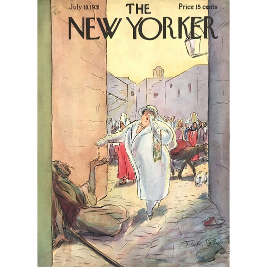 The NEW YORKER Magazine very rare original cover - July 18, 1931 - Helen E. Hokinson