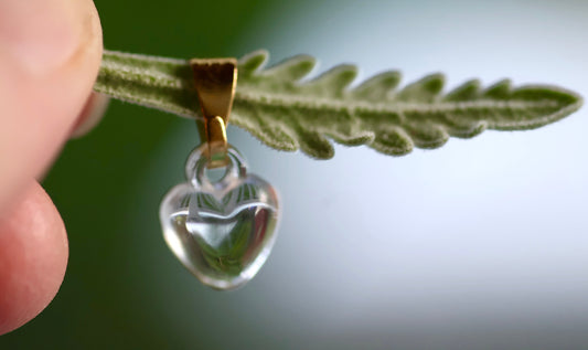 One dozen clear heart pendants - can be used as necklace pendants or for making earrings