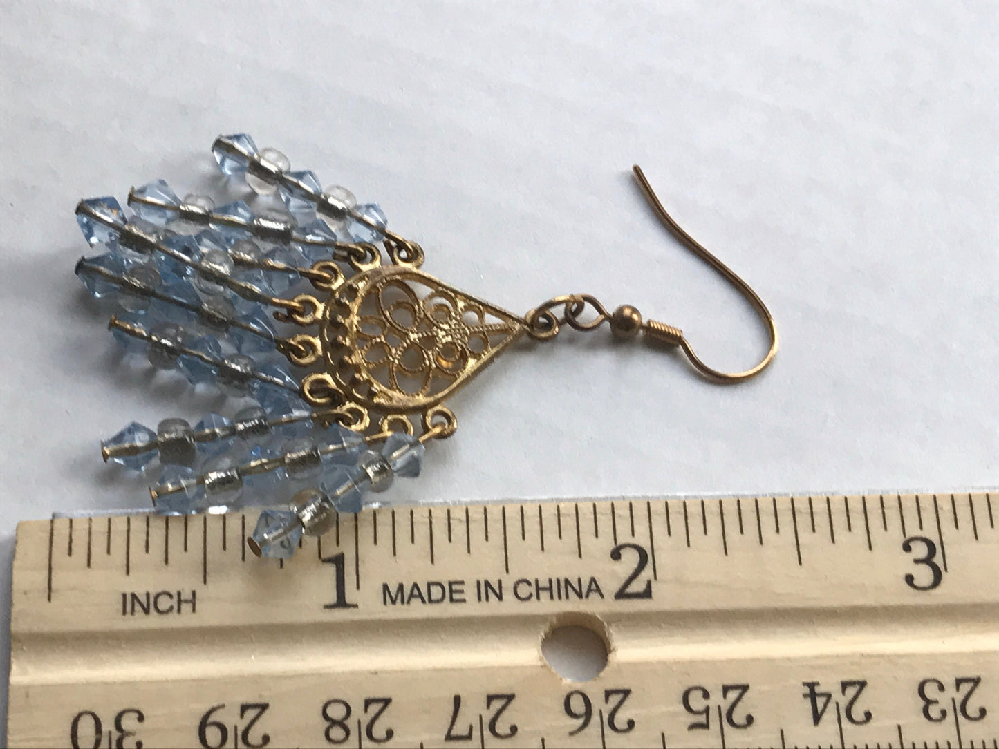 Stunning vintage all-crystal dangle earrings