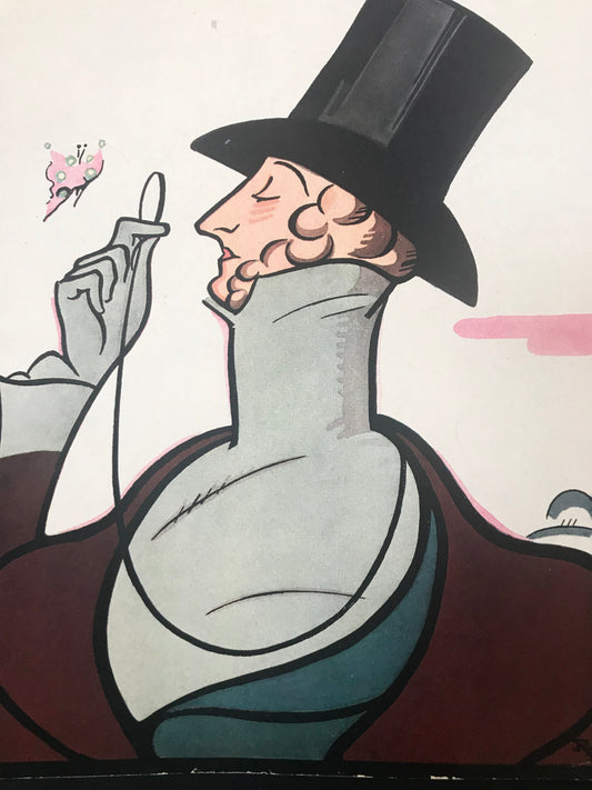 NEW YORKER Magazine cover - February 16, 1946 - anniversary issue