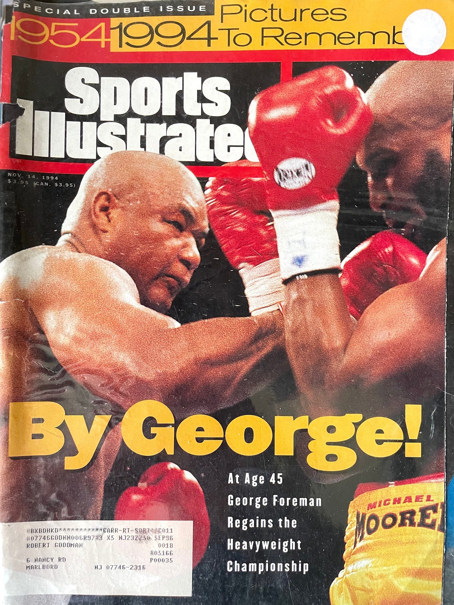 Sports Illustrated November 14, 1994 entire magazine - George Foreman, Michael Moorer