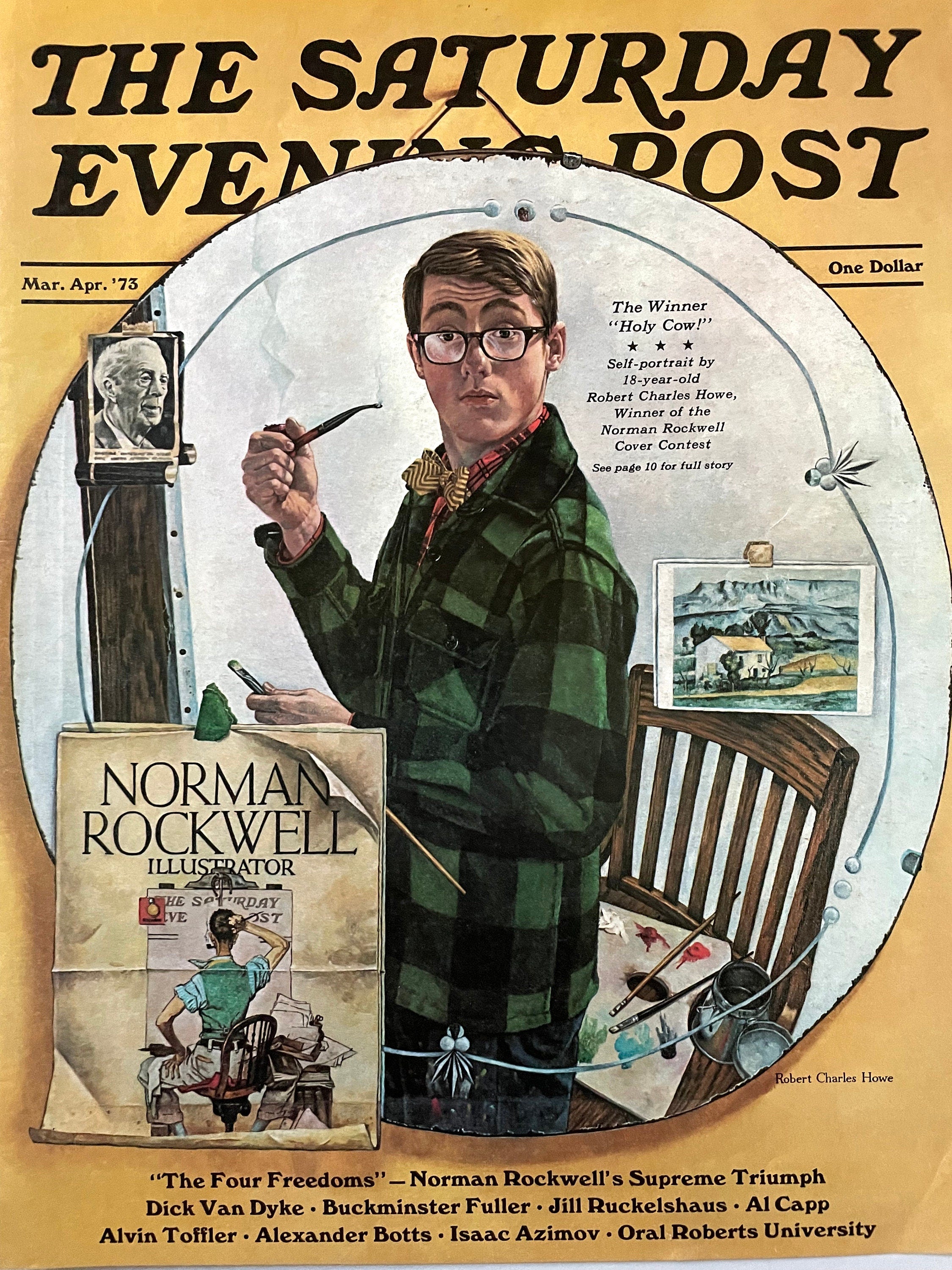 RARE - Saturday Evening Post - Original Cover - March / April 1973