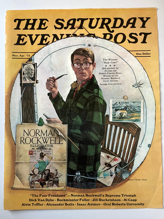RARE - Saturday Evening Post - Original Cover - March / April 1973