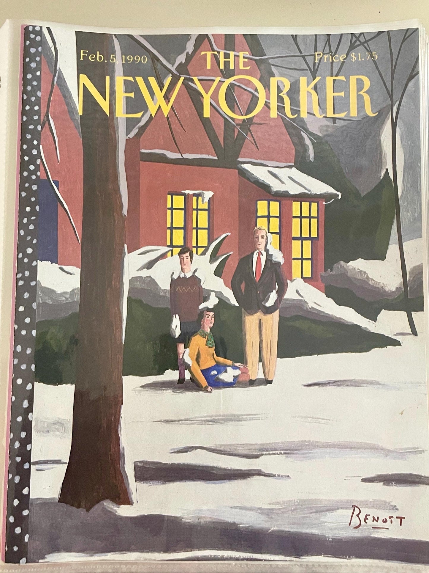 NEW YORKER Magazine original cover - February 5, 1990