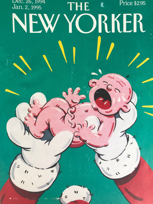 NEW YORKER Magazine cover - December 24, 1994 and January 2, 1995 - Christmas cover, Santa Claus