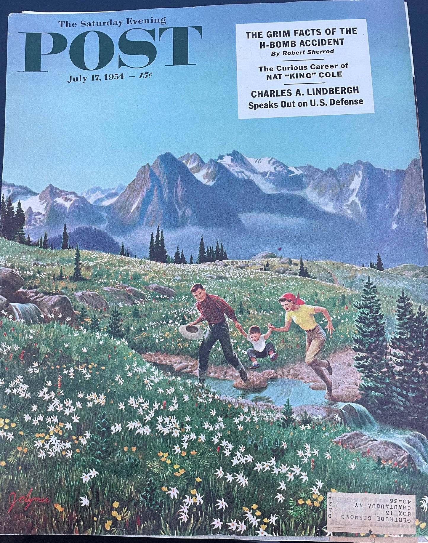 Saturday Evening Post - Original Cover - July 17, 1954