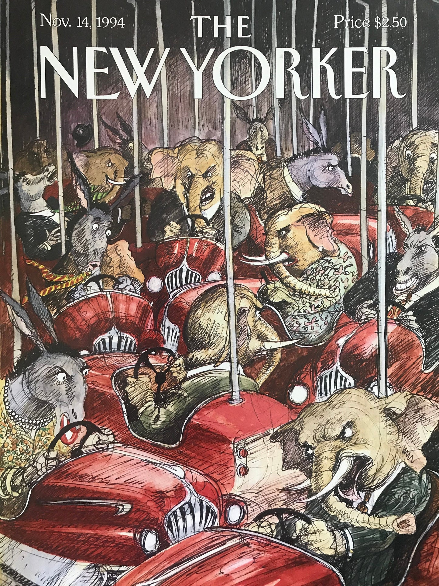 Vintage NEW YORKER Magazine original cover - November 14, 1994