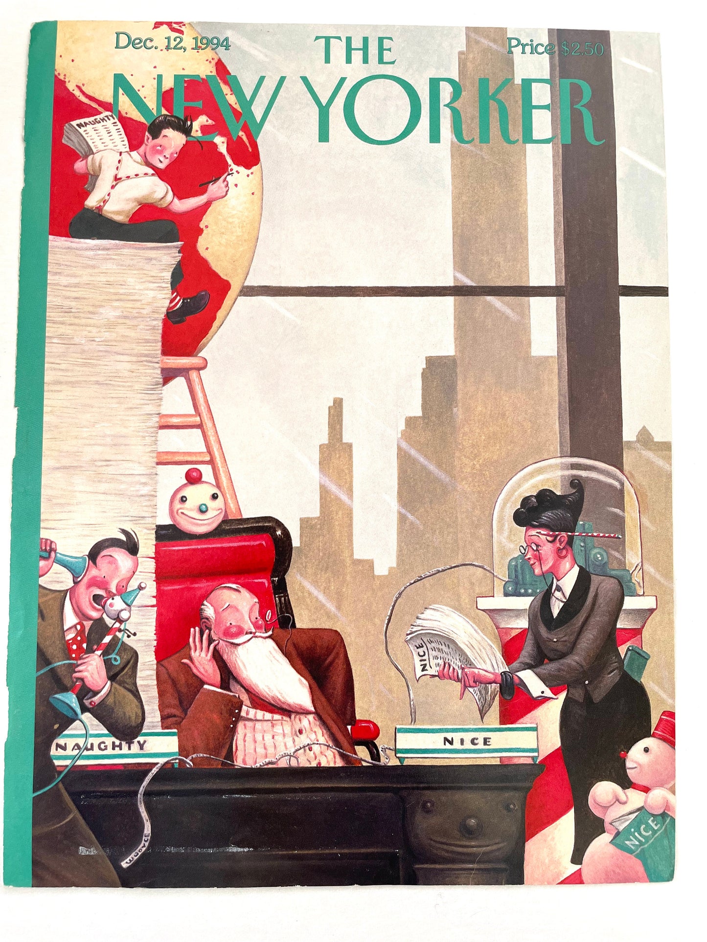 NEW YORKER Magazine cover - December 12, 1994 - Christmas cover