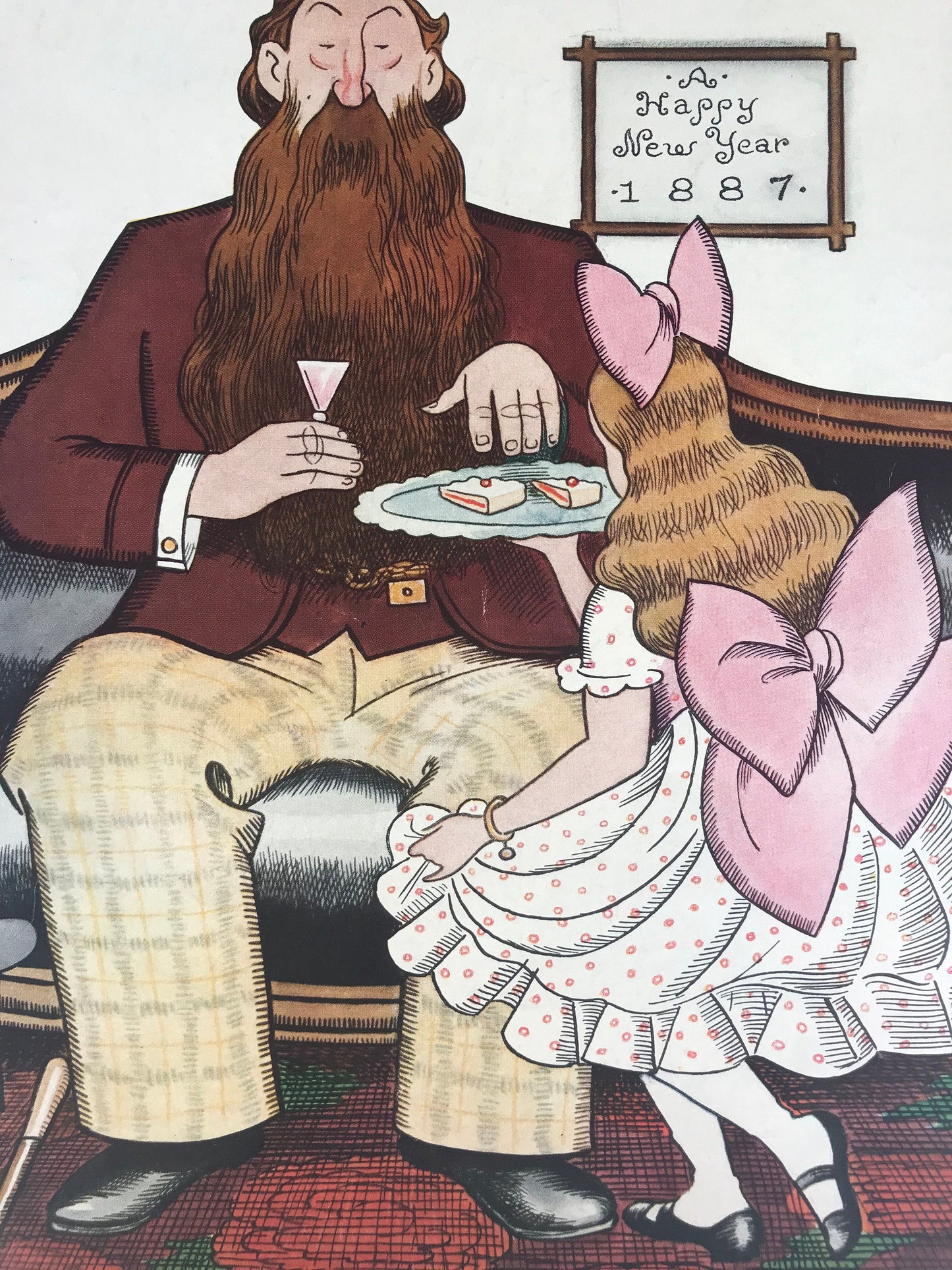 Very Rare NEW YORKER Magazine cover - January 2, 1937 - Rea Irvin