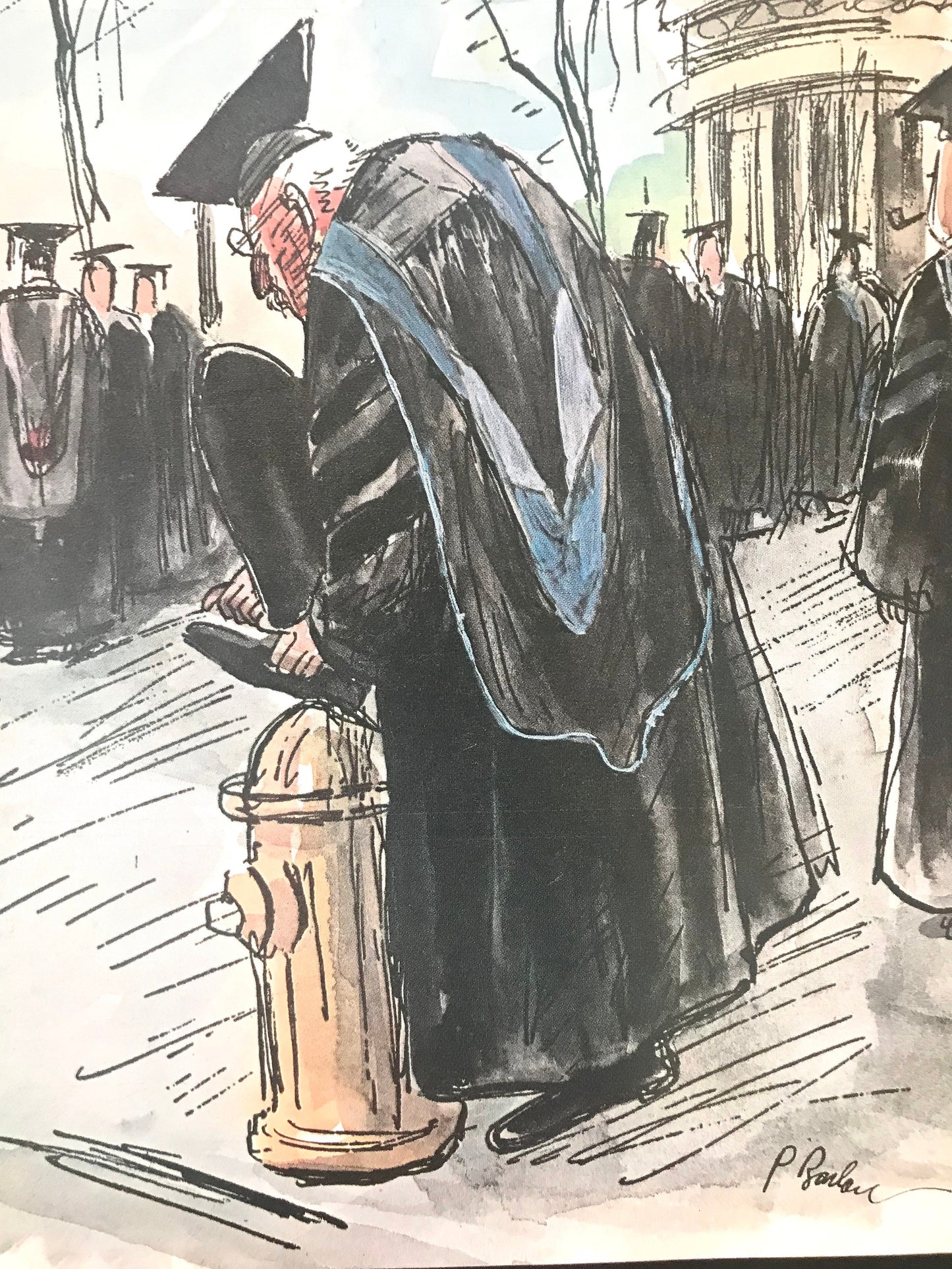 June 10, 1967 - The NEW YORKER Magazine original cover - graduation