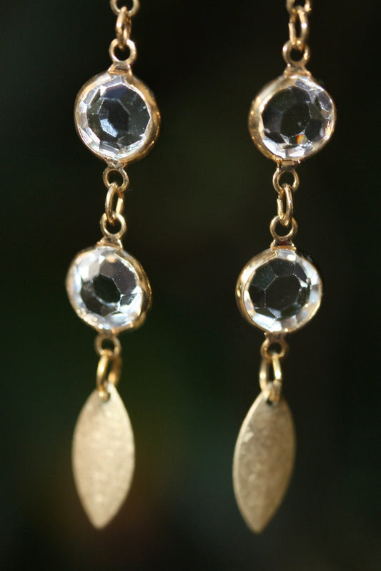 Stunning crystal drop dangle earrings