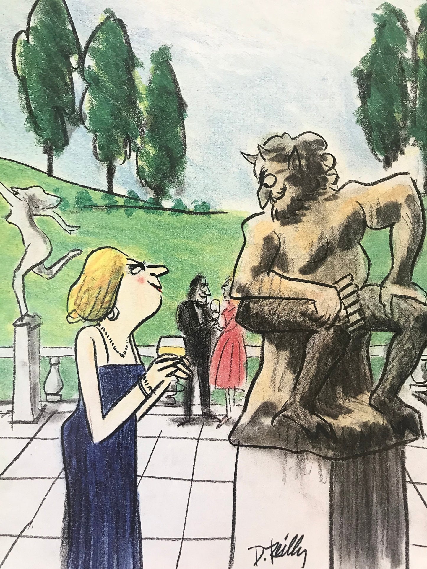 NEW YORKER Magazine cover - August 19, 1991 - sculpture