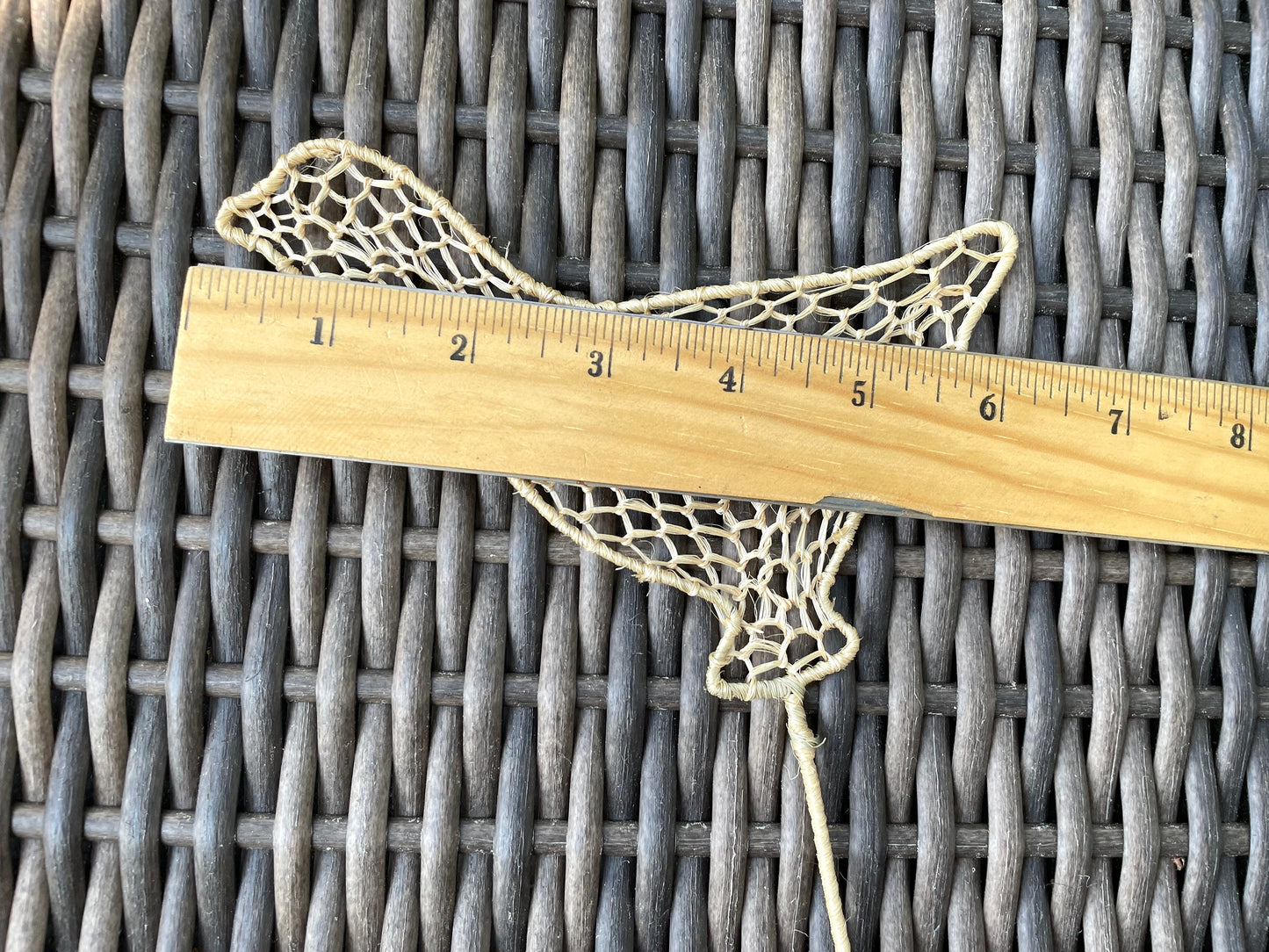Abaca straw duck on stick woven in the Philippines - great craft supplies, bases for flowers, party favors, ornaments, decor