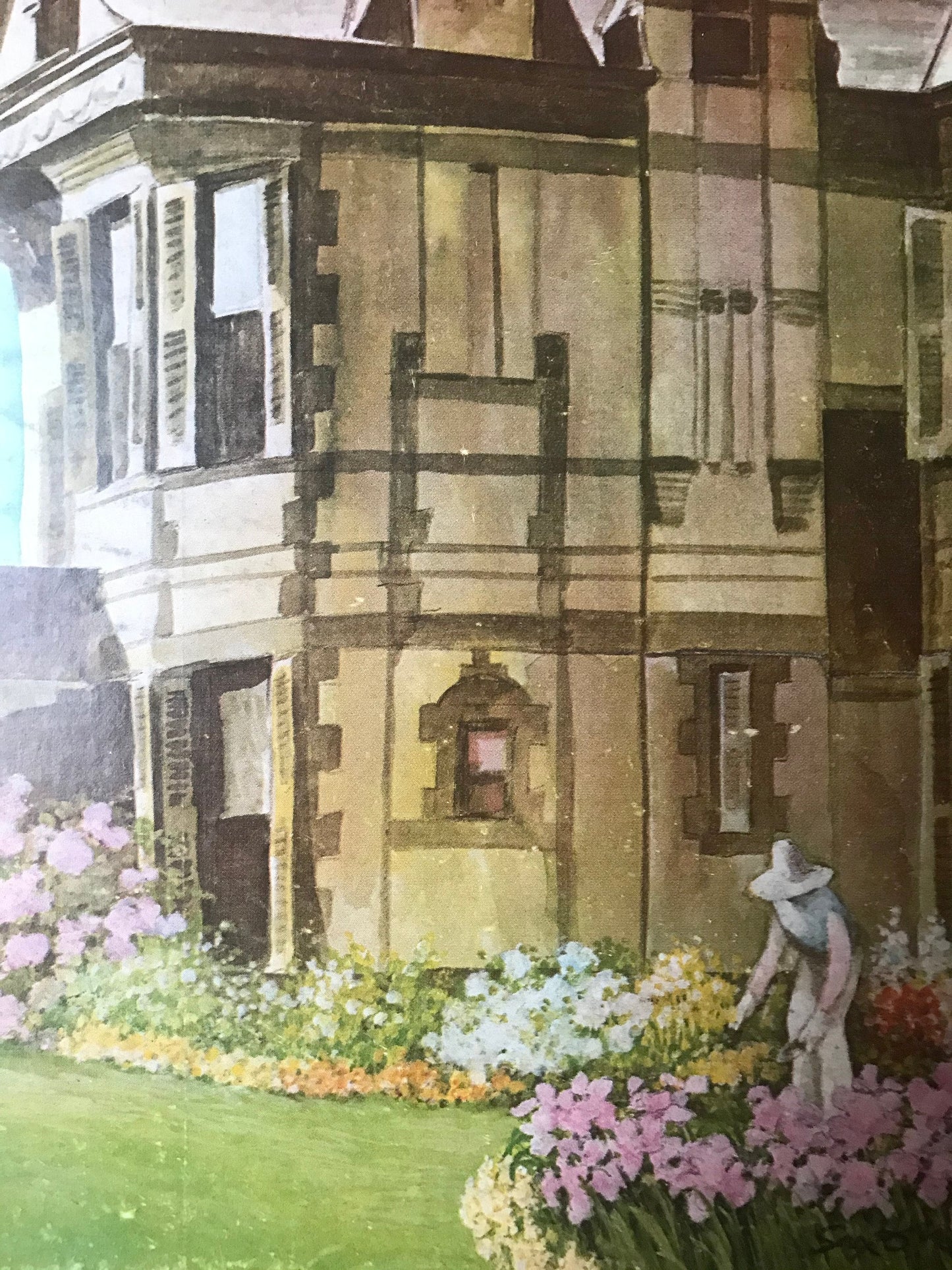 March 28, 1979 - The NEW YORKER Magazine original cover - woman gardening by a charming home