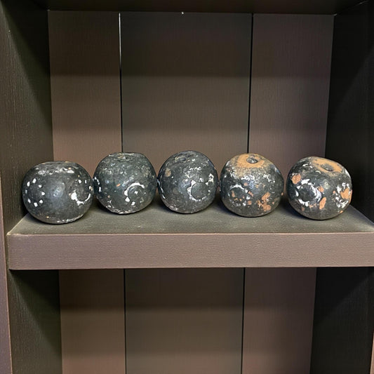 Vintage Terracotta Clay Beads – Natural Rustic Beads, Unique Craft & Jewelry Supply - 10 mm x 10 mm