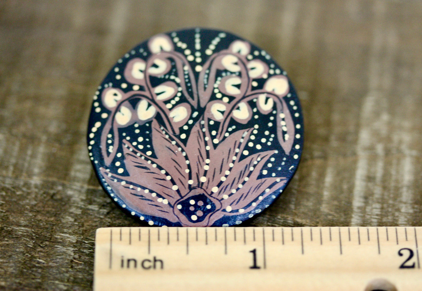 Possibly the prettiest handpainted earrings I've seen - artist unknown