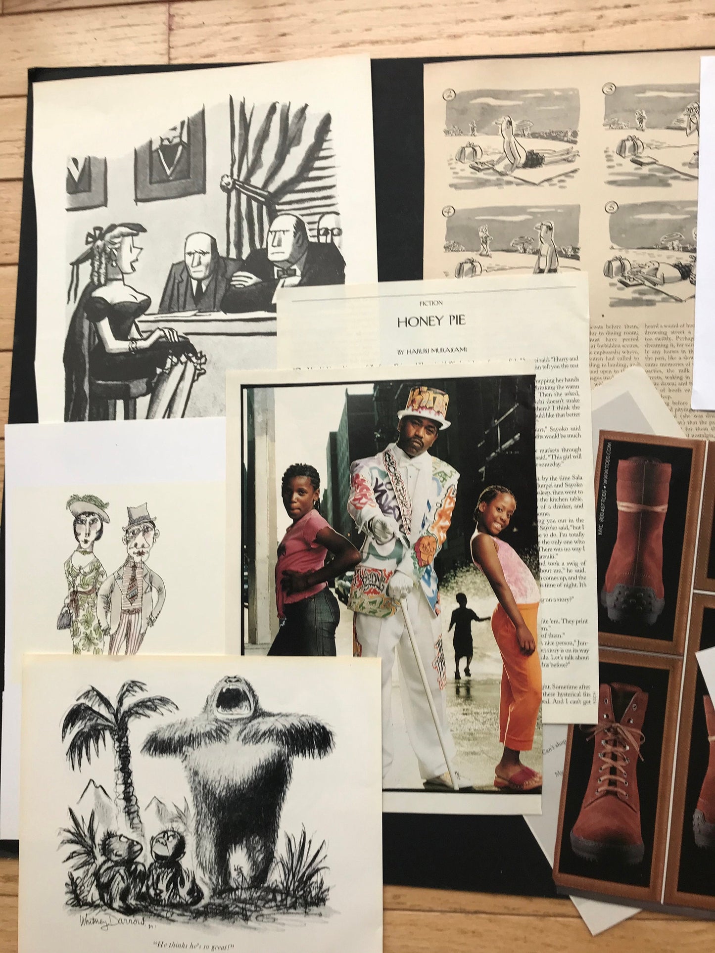 For The NEW YORKER Magazine lover - 3 dozen+ lot of cartoons, ads and art from original New Yorker magazines and books - 1950's till today