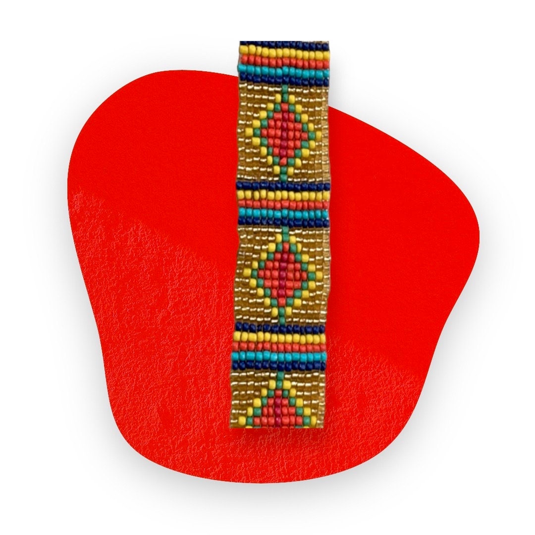 Stunning vintage beadwork choker necklace