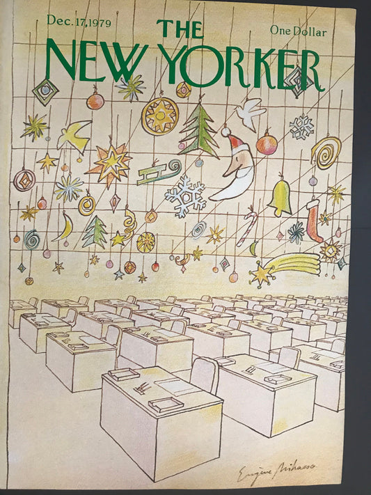 NEW YORKER Magazine cover - December 17, 1979 - Christmas, holidays