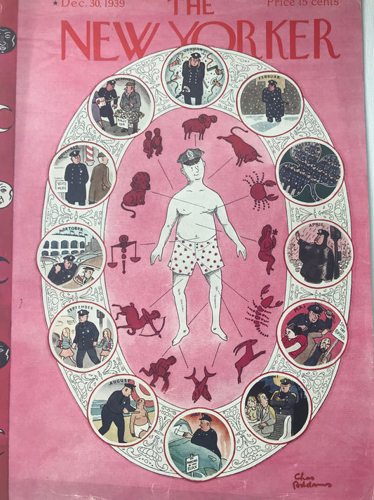RARE - The NEW YORKER Magazine very rare original cover - December 30, 1939