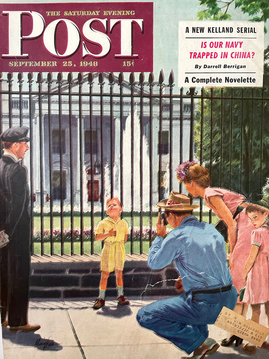 RARE - Saturday Evening Post - Original Cover - September 25, 1948