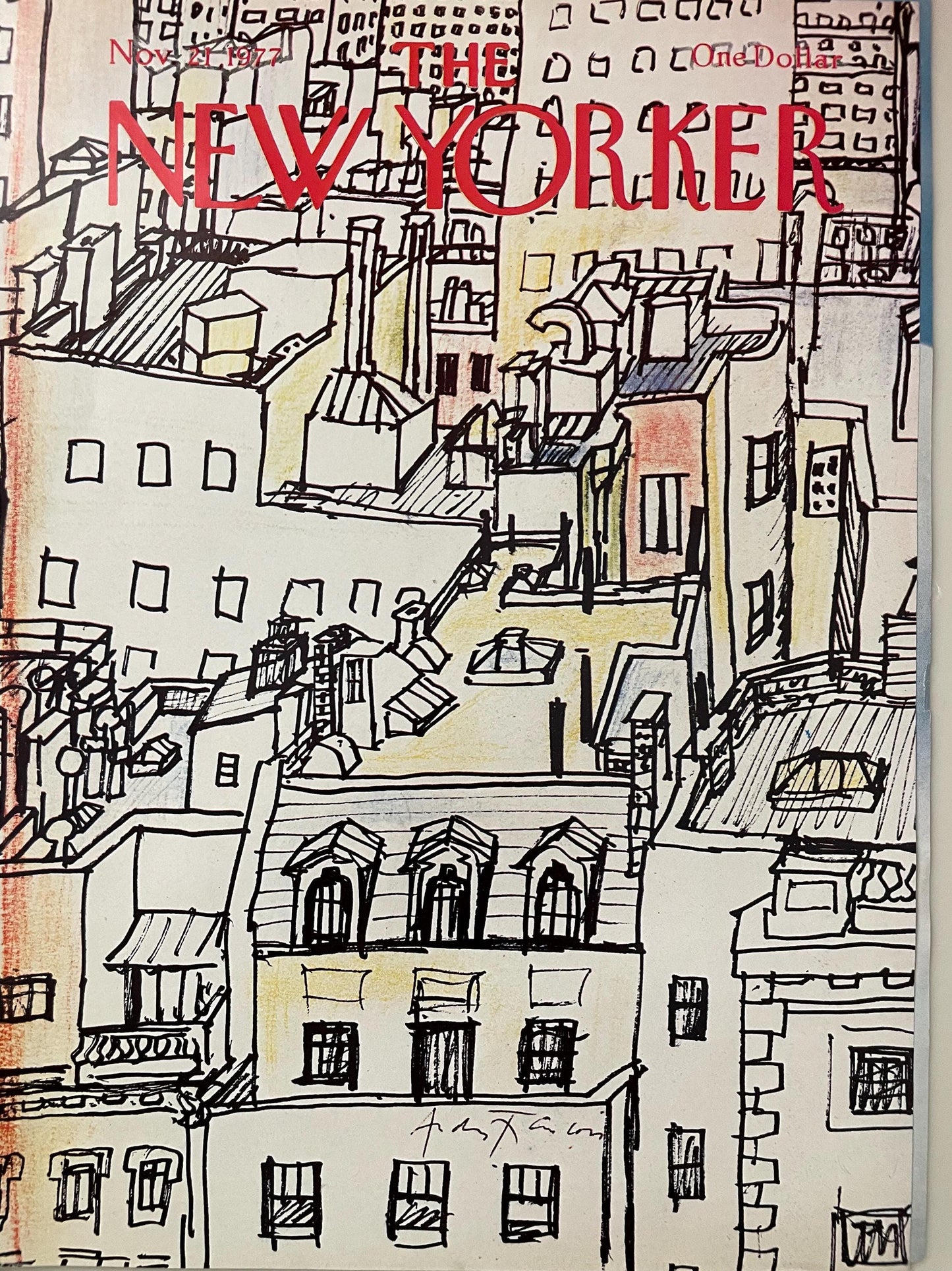 The NEW YORKER Magazine original cover - November 21, 1977