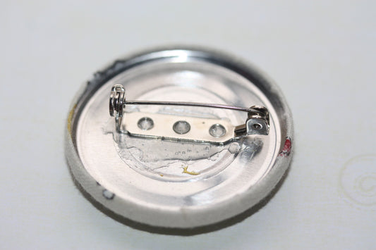 Charming vintage fabric button - snowman - winter - holidays