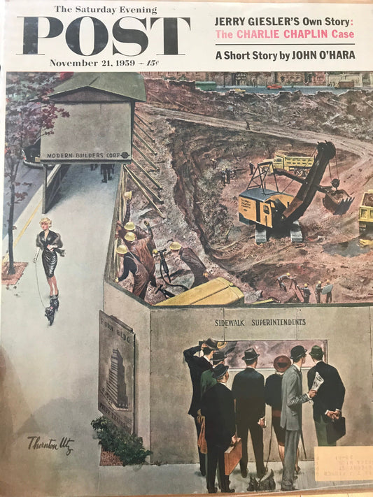 RARE - Saturday Evening Post - Original Cover - November 21, 1959