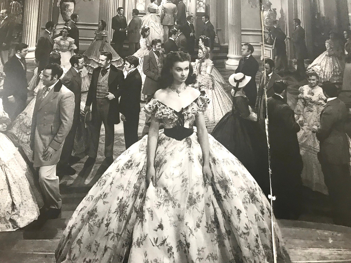 Gone with the Wind - old Hollywood two-page picture spread from vintage book - approx.18" x 12" ready to frame, paper ephemera