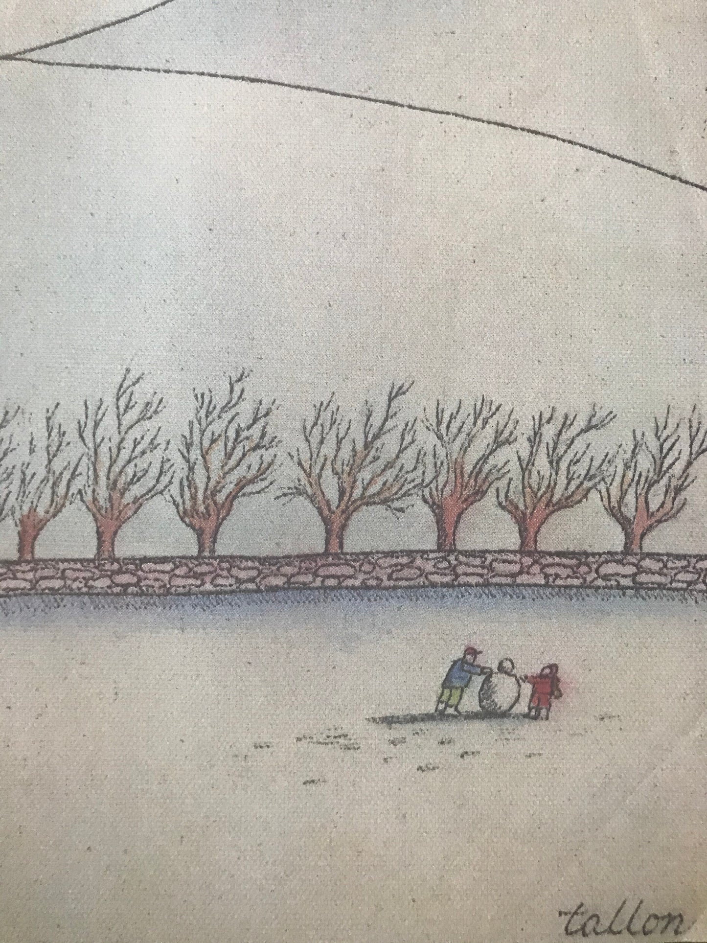 December 5, 1980 - The NEW YORKER Magazine original cover - building a snowman