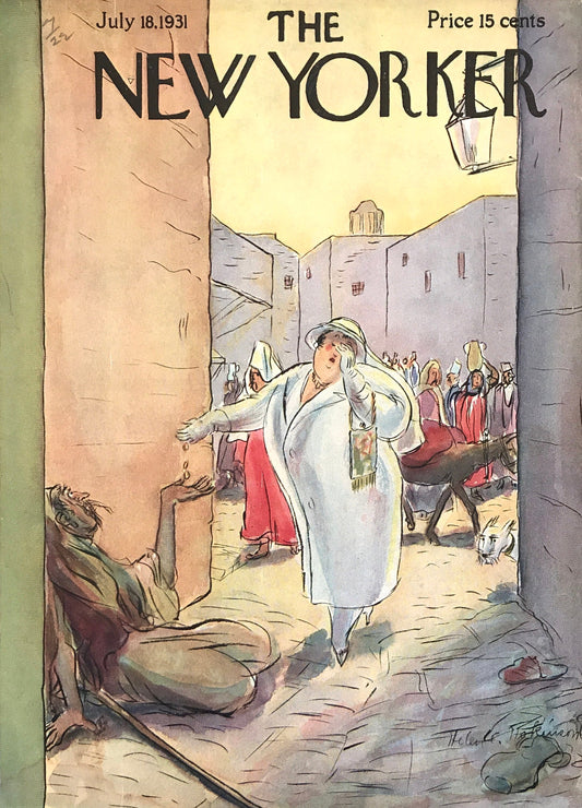 The NEW YORKER Magazine very rare original cover - July 18, 1931 - Helen E. Hokinson