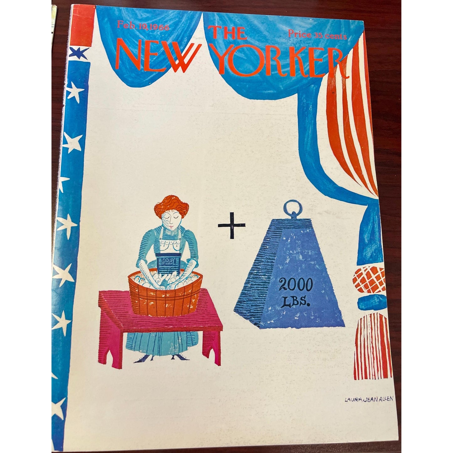 NEW YORKER Magazine cover - February 19, 1966