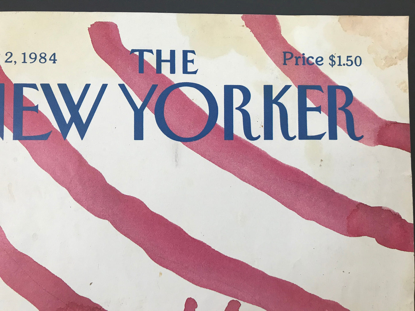 NEW YORKER Magazine cover - July 2, 1984 - Independence Day, America