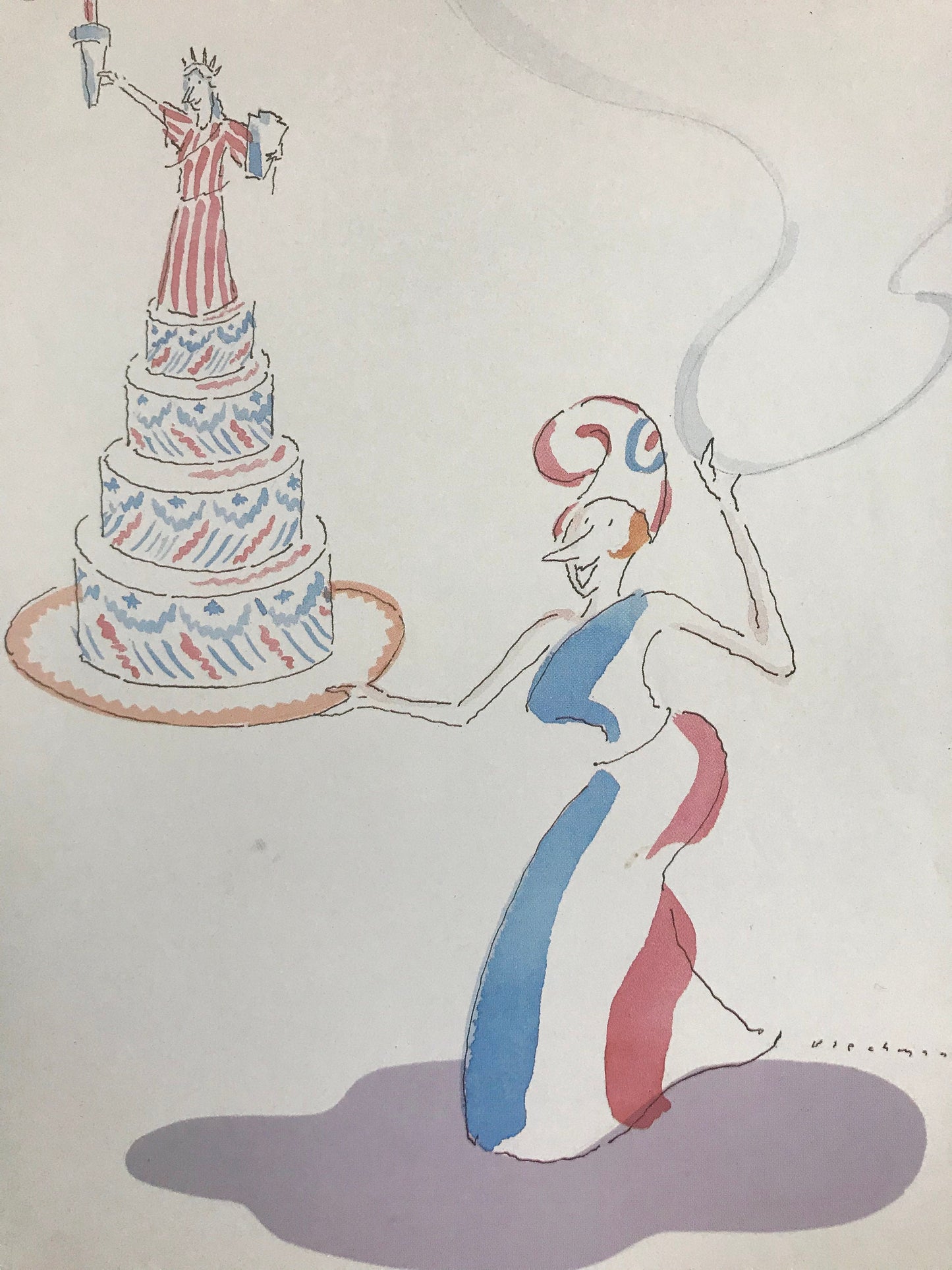 Vintage NEW YORKER Magazine original cover - July 7, 1986