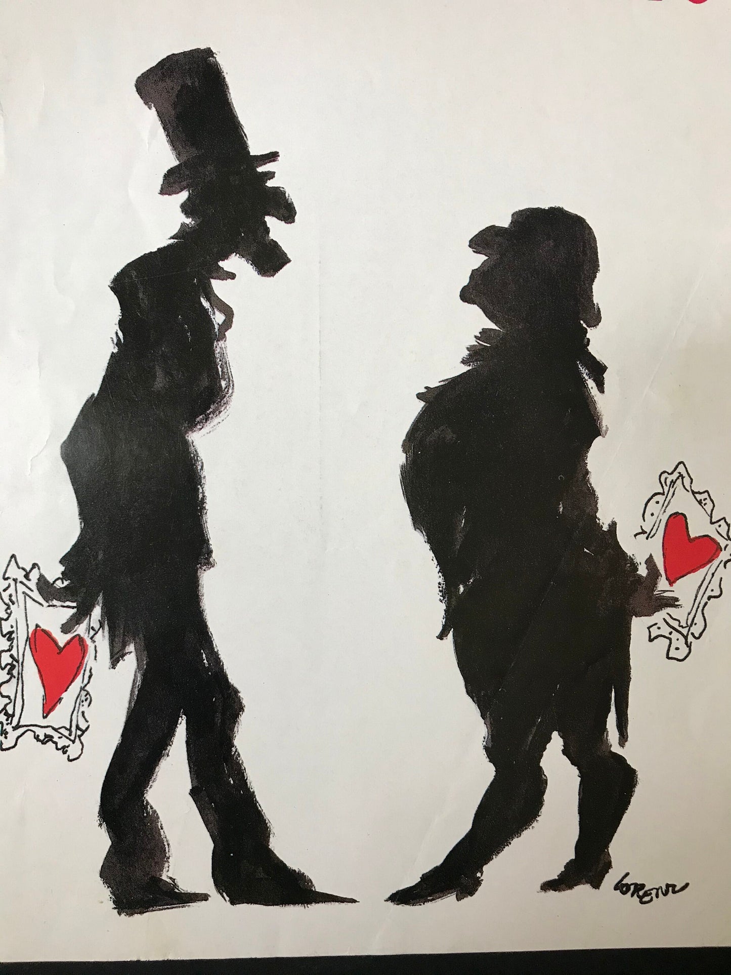 NEW YORKER Magazine cover - February 15, 1988 - Valentine's Day