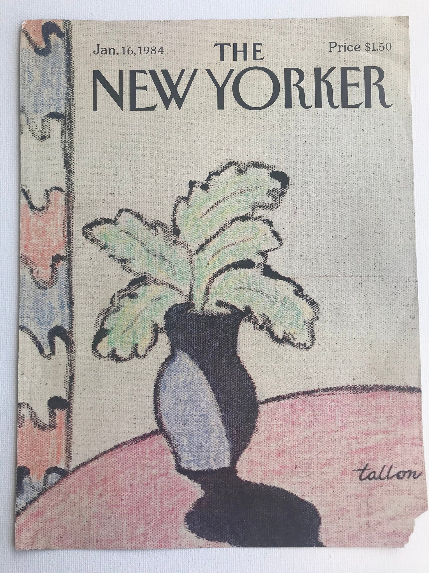 NEW YORKER Magazine cover - January 6, 1994 - Please read description