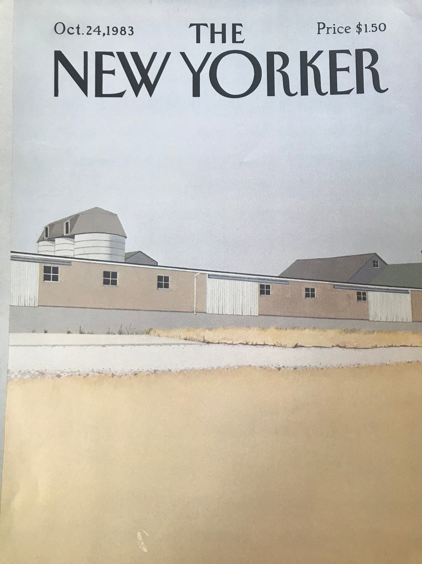 The NEW YORKER cover only - October 24, 1983 - Halloween, pumpkins