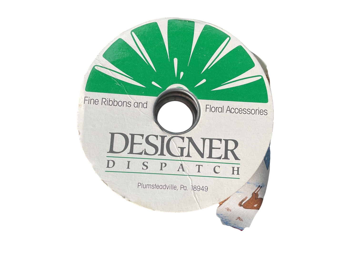 10 yards vintage Designer Dispatch charming farmhouse Ribbon Trim Edging ~ Craft Sewing Embellishment - 1.25" wide