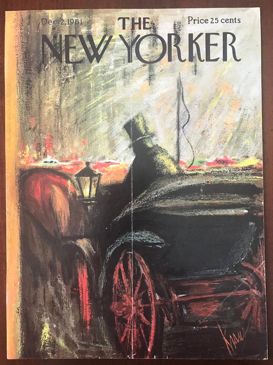 Rare - December 2, 1961 - The NEW YORKER Magazine original cover - please read description