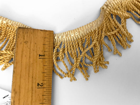 Vintage cream silk bullion fringe - one yard