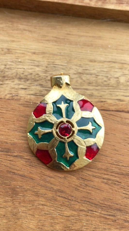 Rare Signed "Lia" stunning vintage Christmas pin