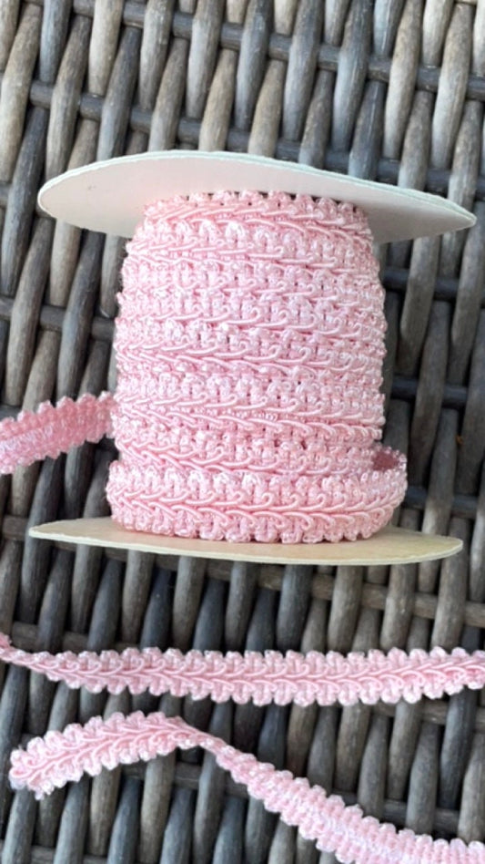 Stunning vintage gimp by the yard - your choice of color - white, red or pink