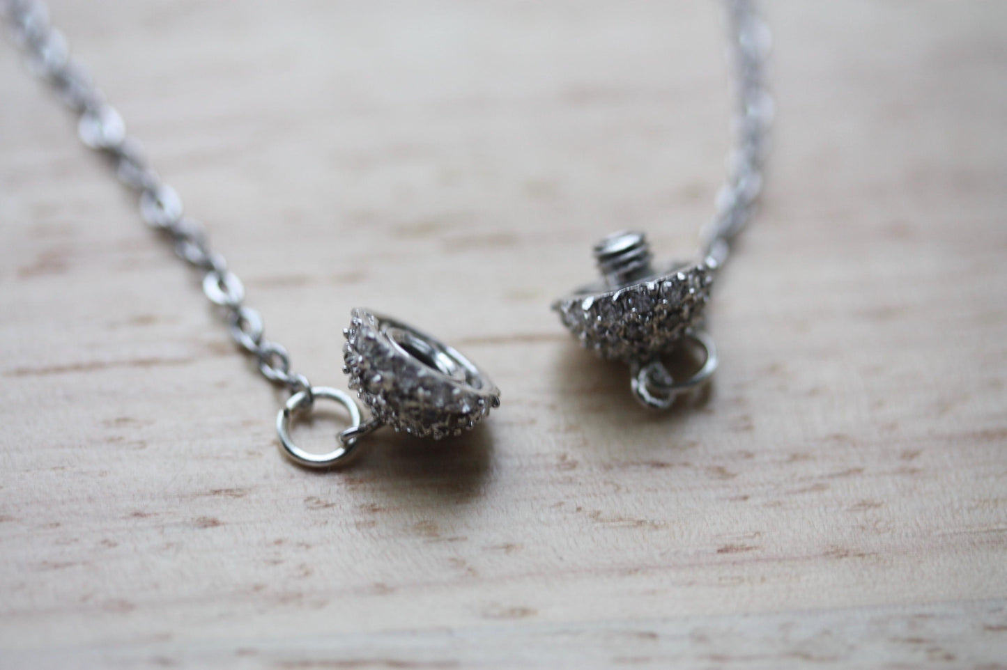 Handmade bracelet made with unique round marcasite ball that is the focal point and also unwinds as the clasp