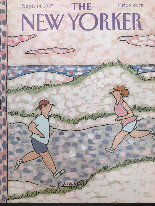 September 14, 1987 - The NEW YORKER Magazine original cover - joggers