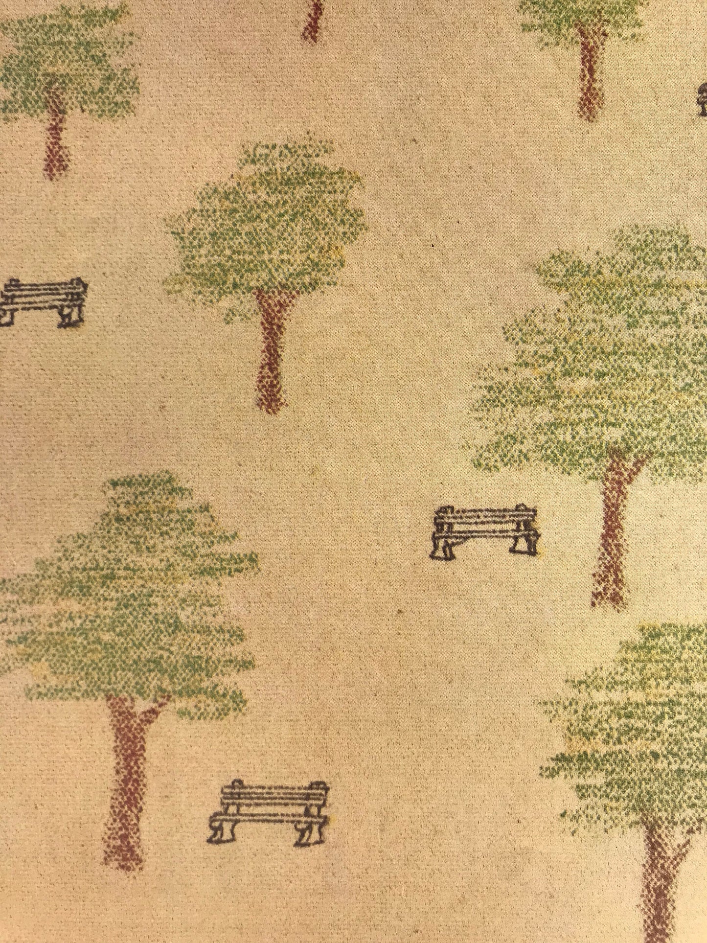 NEW YORKER Magazine cover - August 22, 1983 - trees and park benches