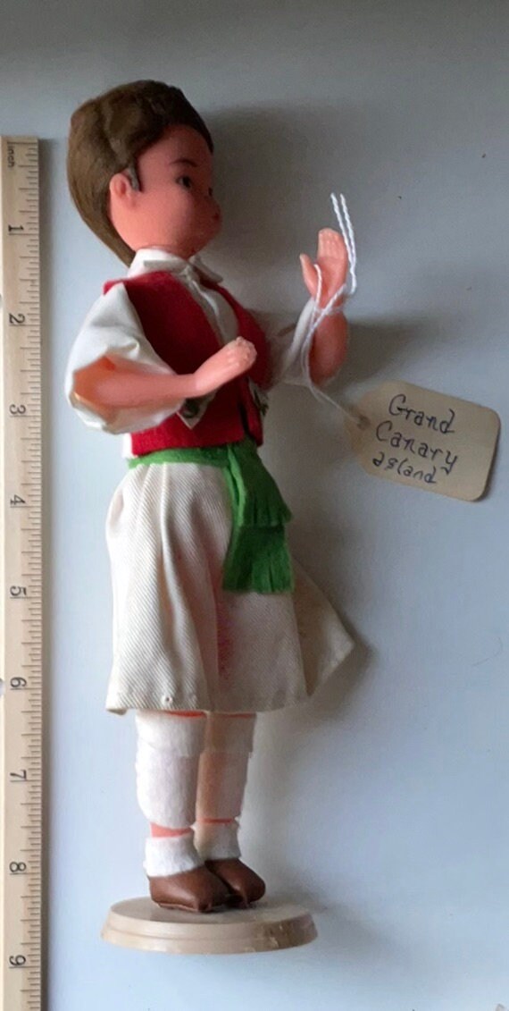 Vintage signed Muneca Artesana Beibi doll figurine - Made in Spain