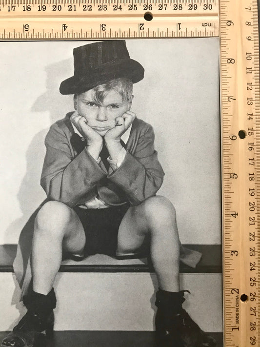 Vintage Jackie Cooper - 12x10 Inch Ready to Frame Classic Movie Star Book Page Print