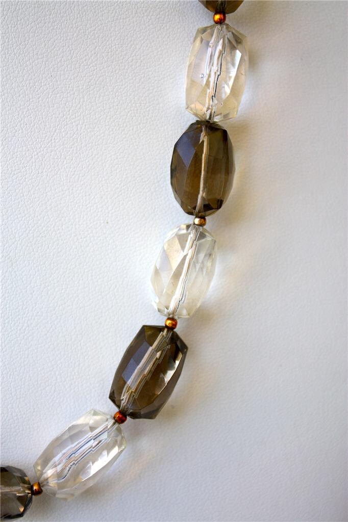 Stunning vintage necklace with large faceted beads
