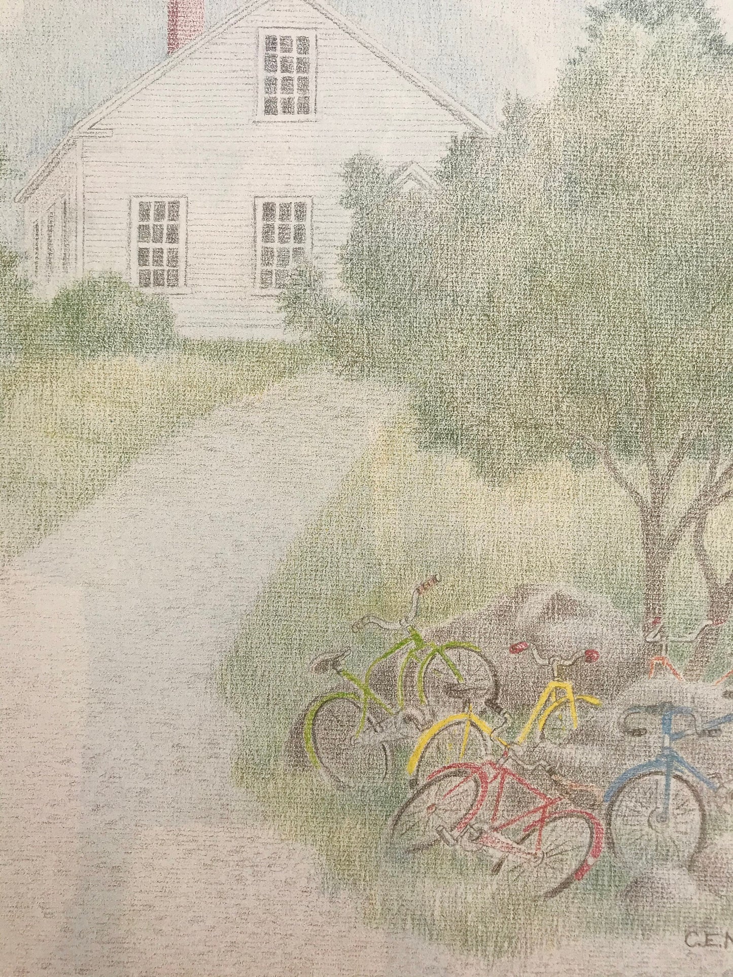 The NEW YORKER Magazine cover - September 16, 1985 - rare original cover - bicycles