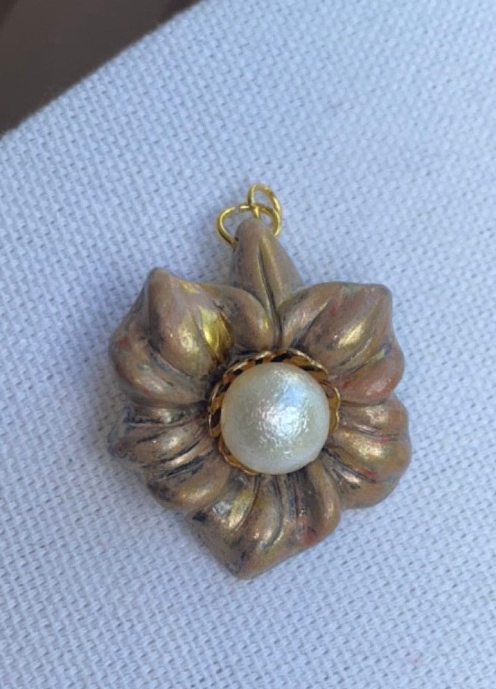 Your choice of handmade faux pearl flower necklace
